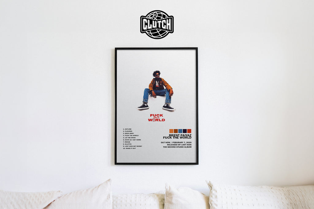 Brent Faiyaz 'F*** The World' Tracklist Poster