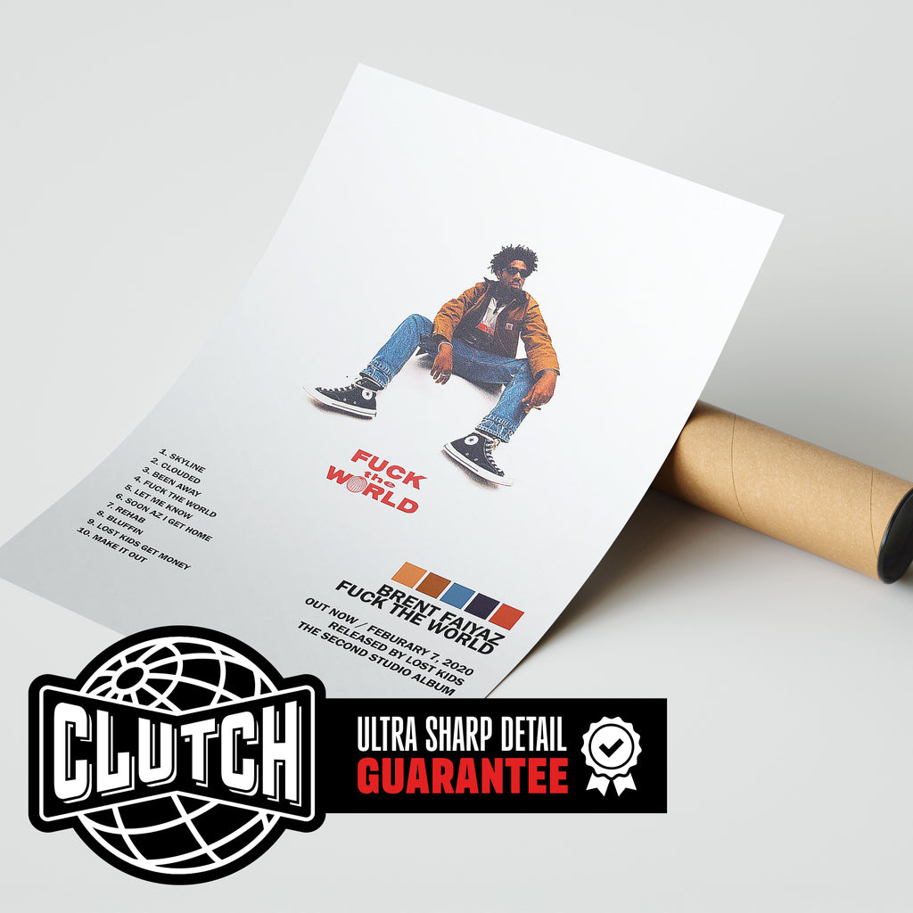 Brent Faiyaz 'F*** The World' Tracklist Poster