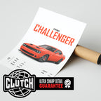 Dodge Challenger 'CORE' Car Poster