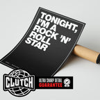 Oasis 'Rock 'n Roll Star' Lyric Poster