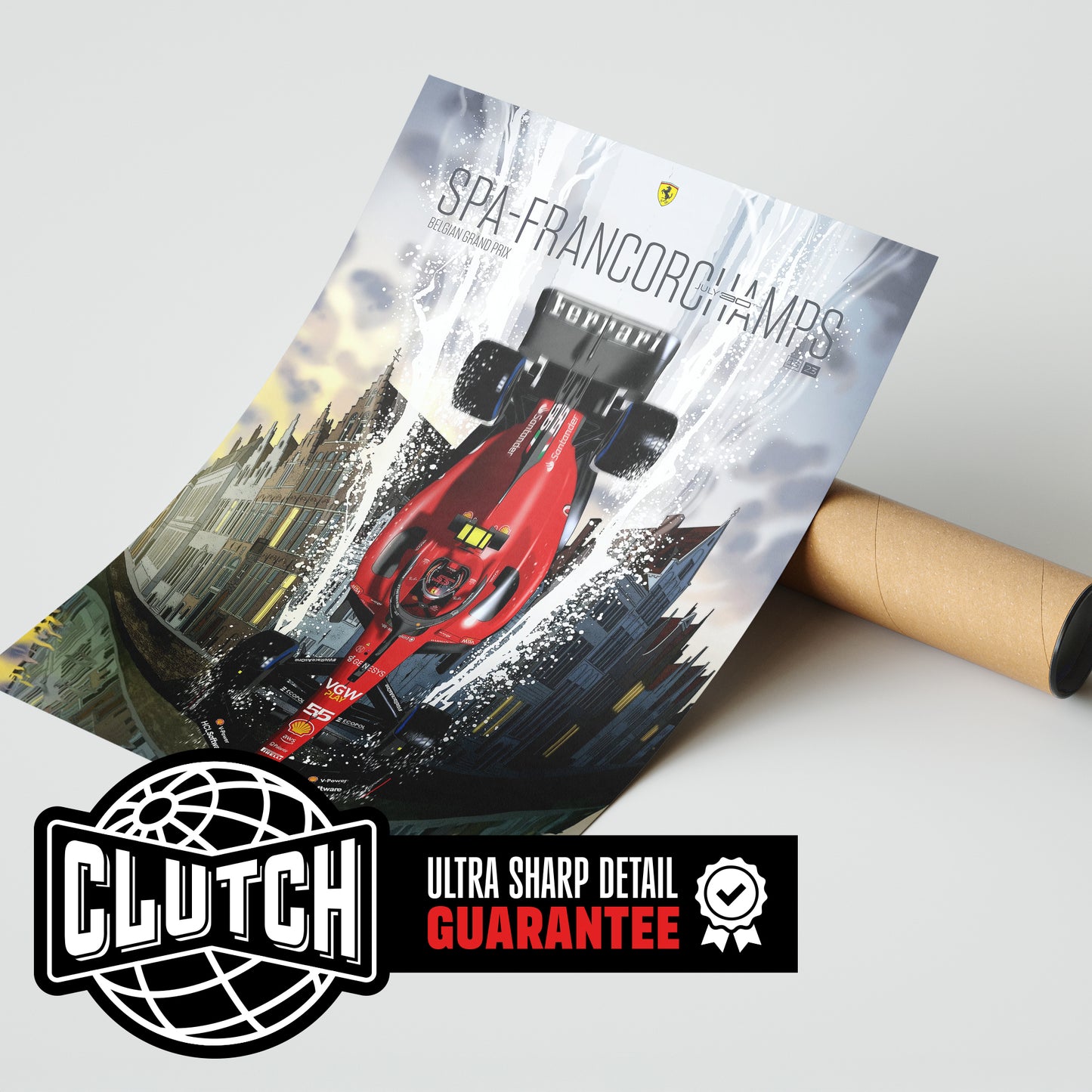 Belgian Grand Prix F1 Poster