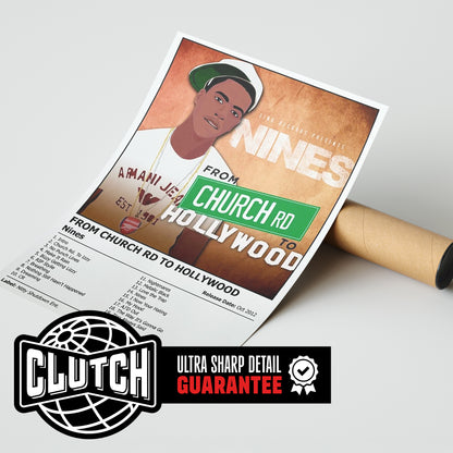 Nines 'From Church Road to Hollywood' Album Poster