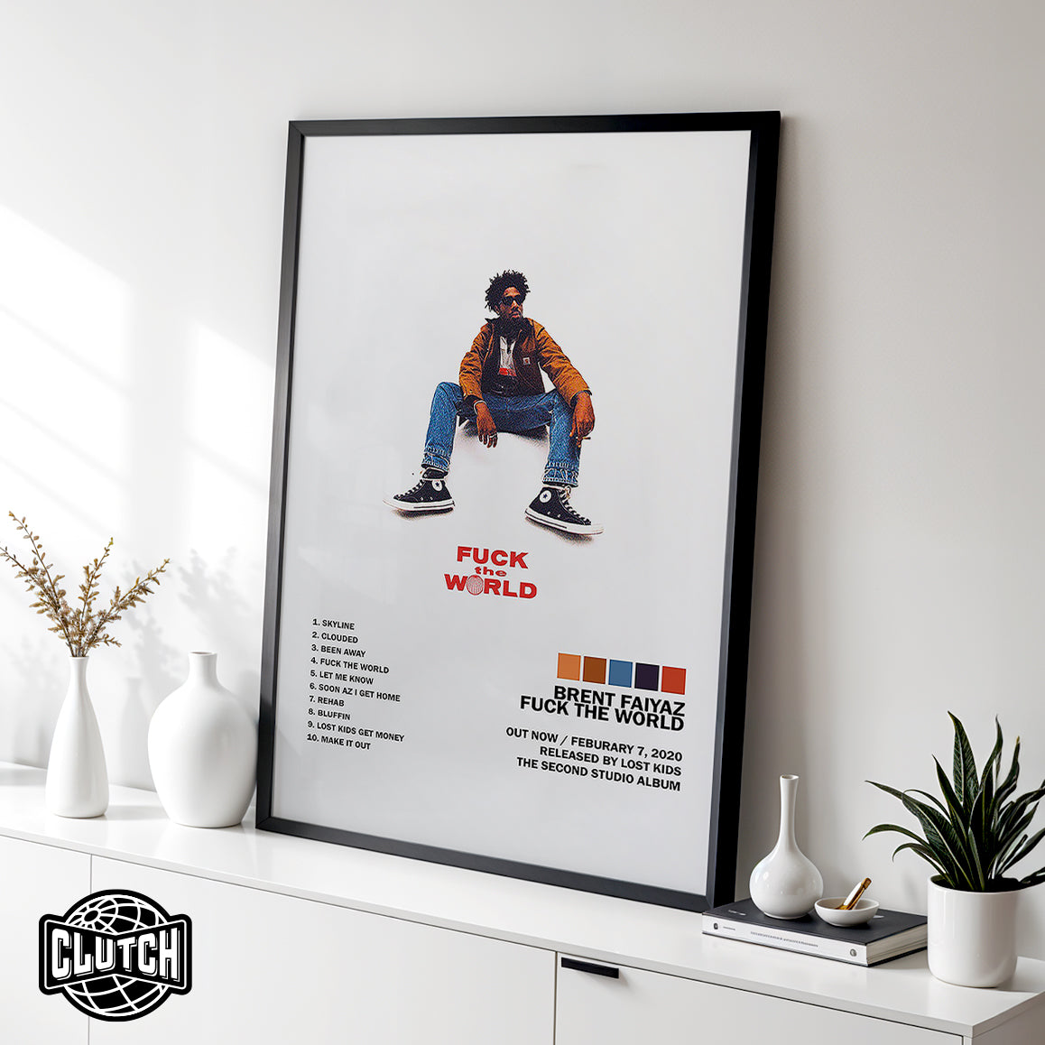 Brent Faiyaz 'F*** The World' Tracklist Poster