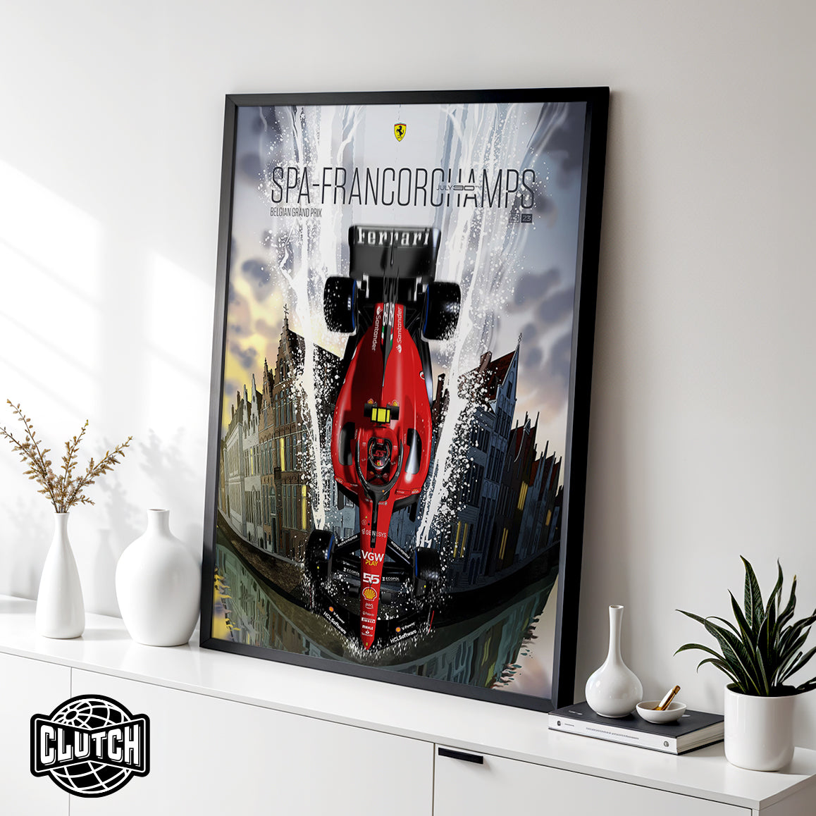 Belgian Grand Prix F1 Poster