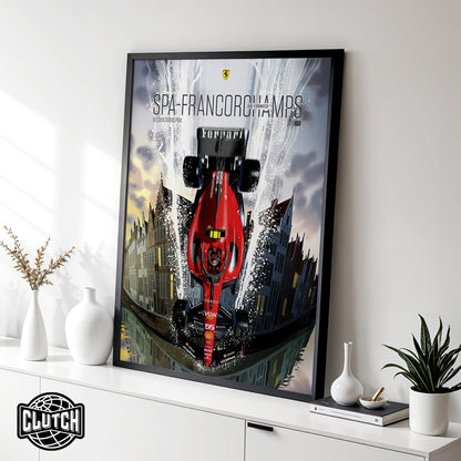 Belgian Grand Prix F1 Poster