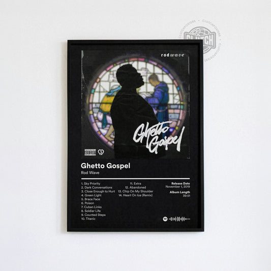 Rod Wave 'Ghetto Gospel' Album Poster