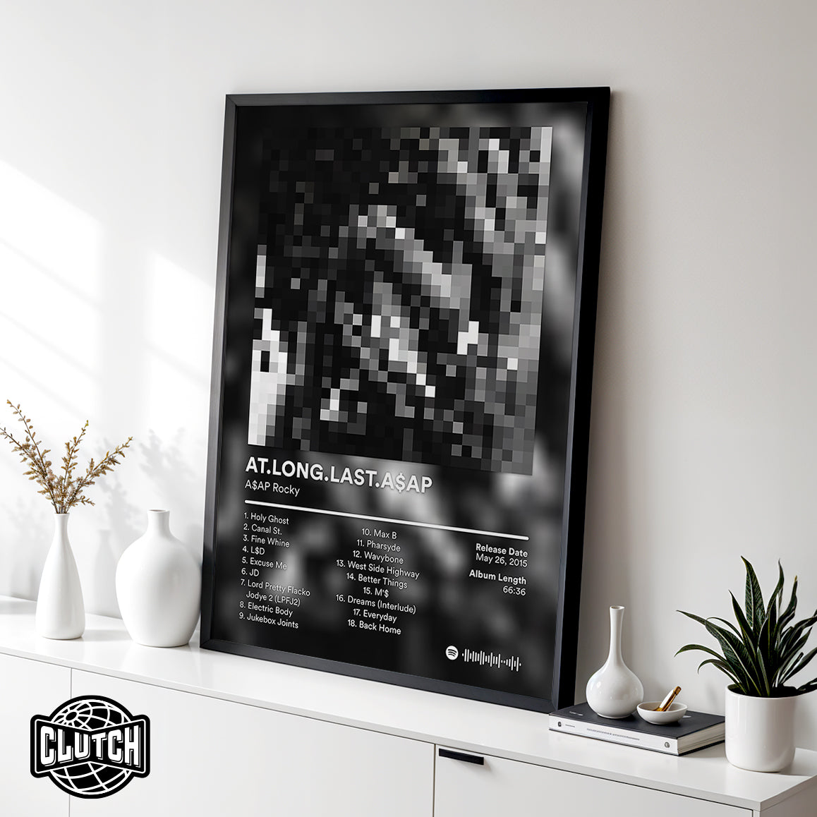 ASAP Rocky 'At.Long.Last.ASAP' (Pixel) Album Poster