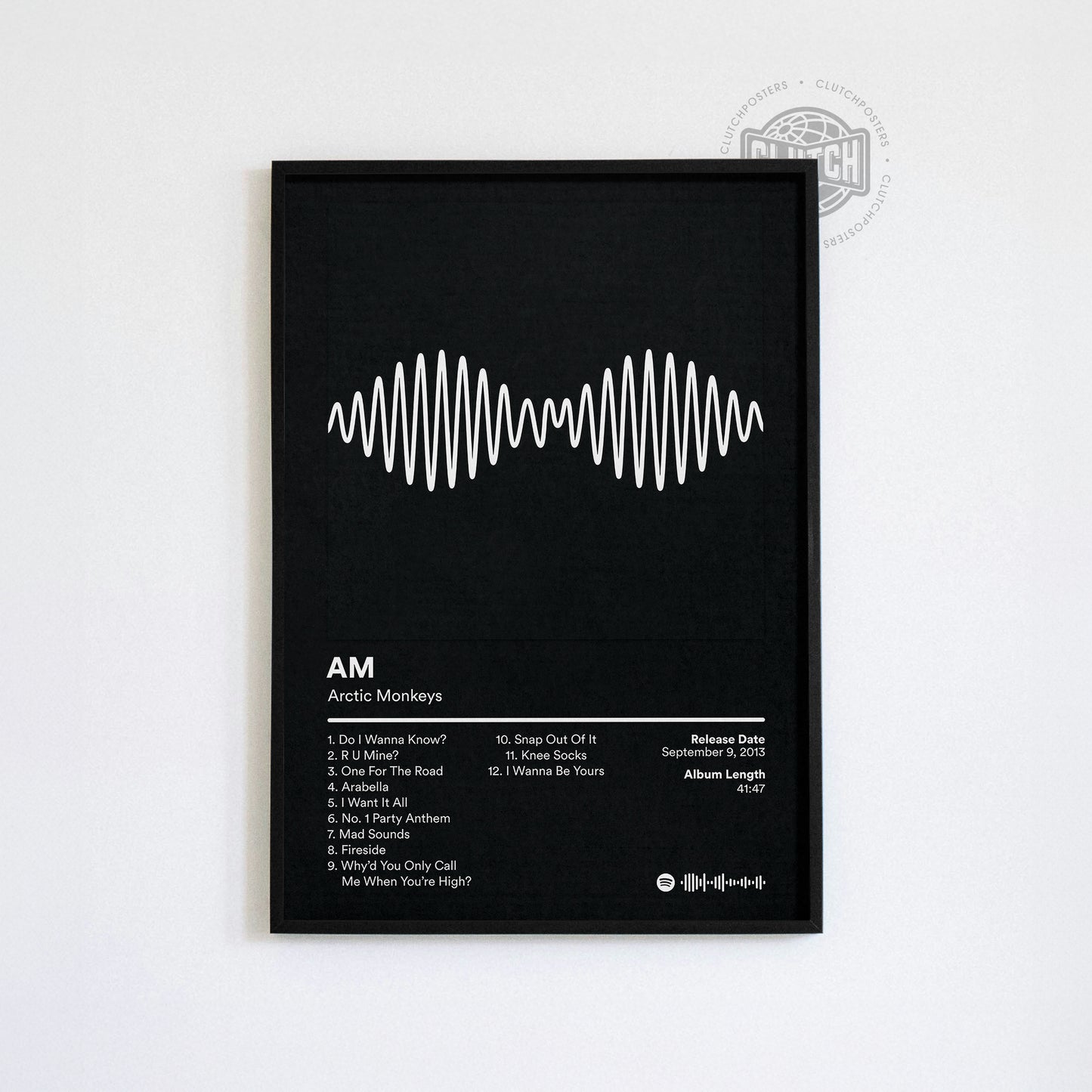 Arctic Monkeys 'AM' Album Poster