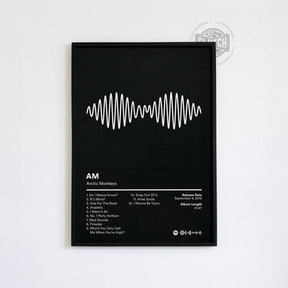 Arctic Monkeys 'AM' Album Poster
