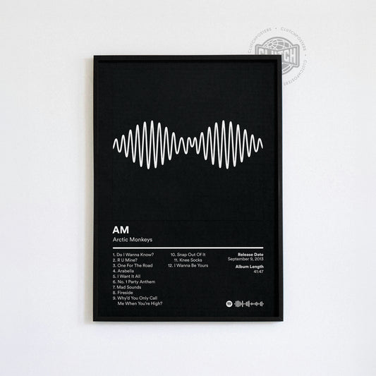 Arctic Monkeys 'AM' Album Poster