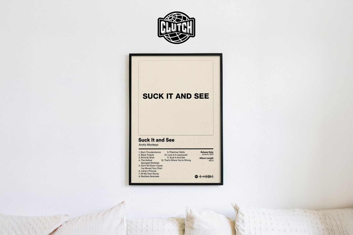 Arctic Monkeys 'Suck It And See Poster' Album Poster