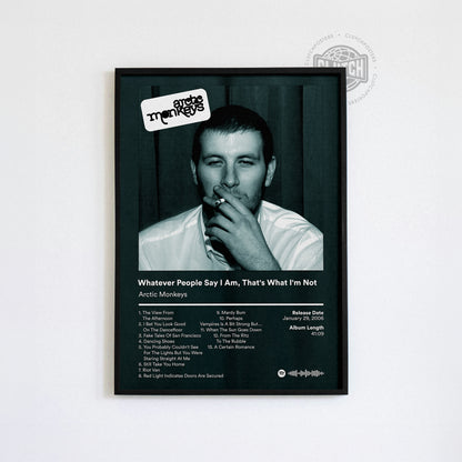 Arctic Monkeys 'Whatever People Say I Am, That's What I'm Not' Album Poster