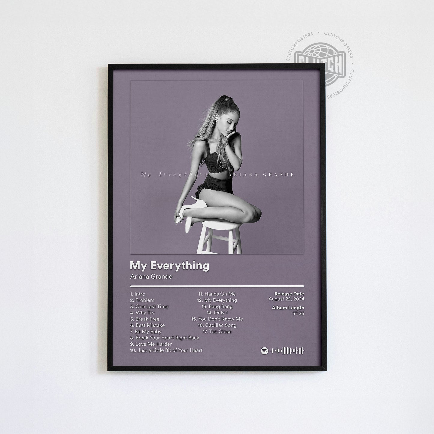 Ariana Grande 'My Everything' (Lavender Edition) Album Poster