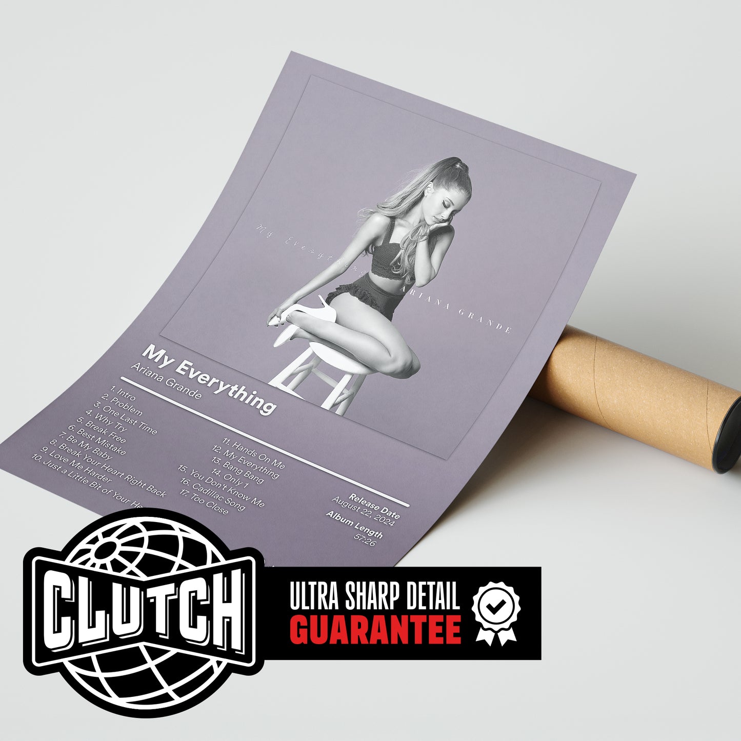 Ariana Grande 'My Everything' (Lavender Edition) Album Poster