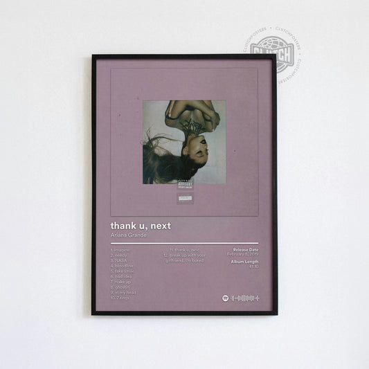 Ariana Grande 'Thank U, Next' Album Poster