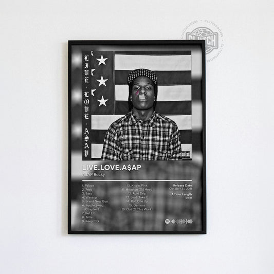 ASAP Rocky 'Live.Love.ASAP' Album Poster