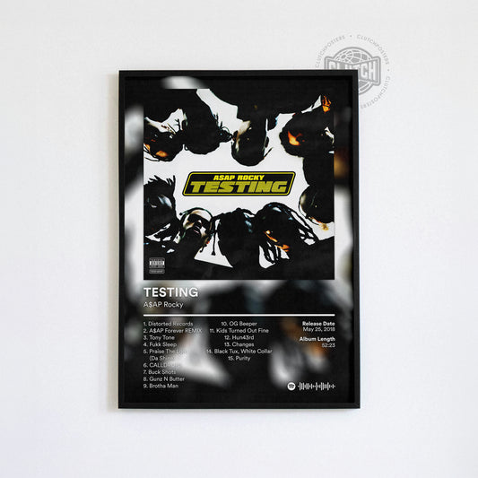 ASAP Rocky 'Testing' Album Poster