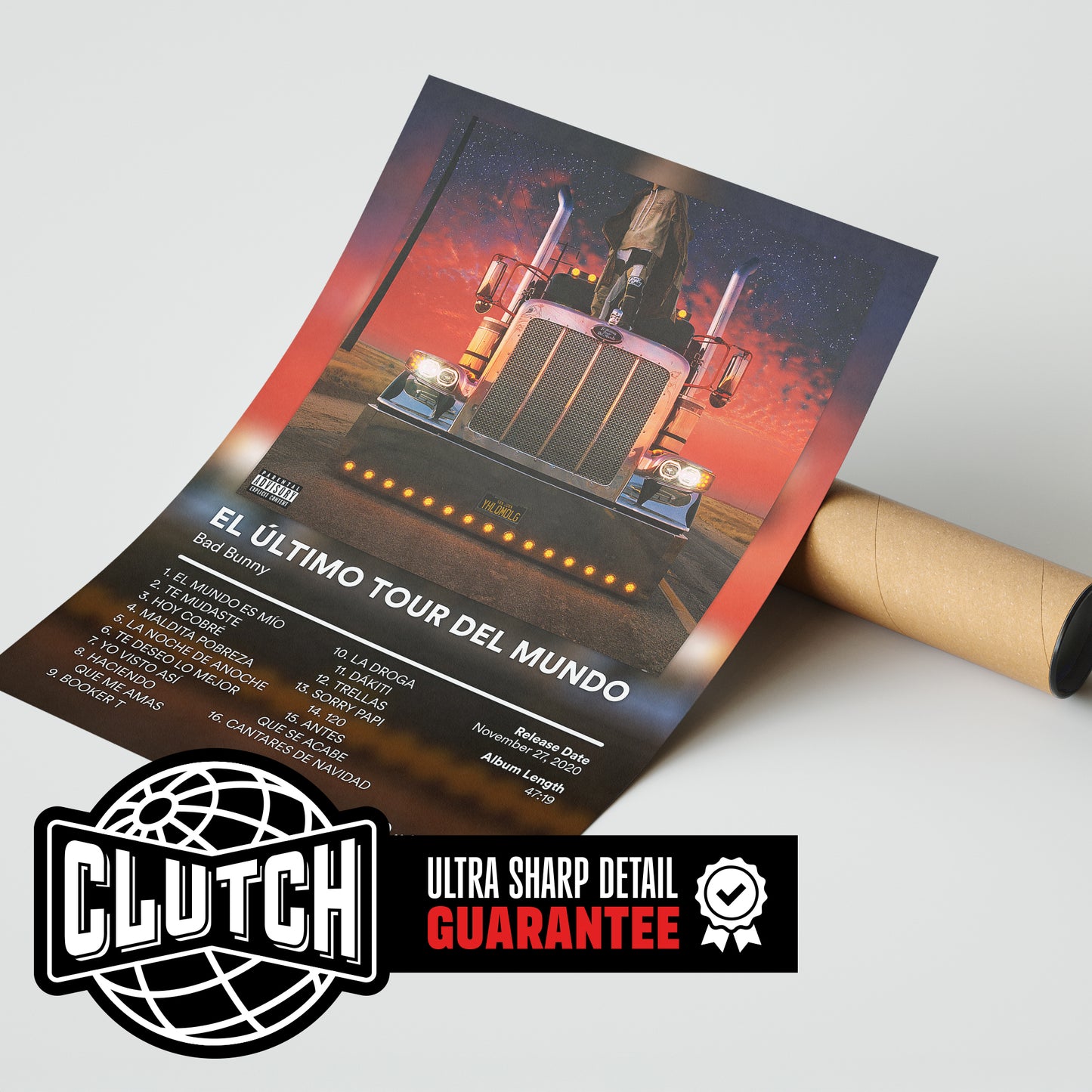 Bad Bunny 'EL ULTIMO TOUR DEL MUNDO' Album Poster