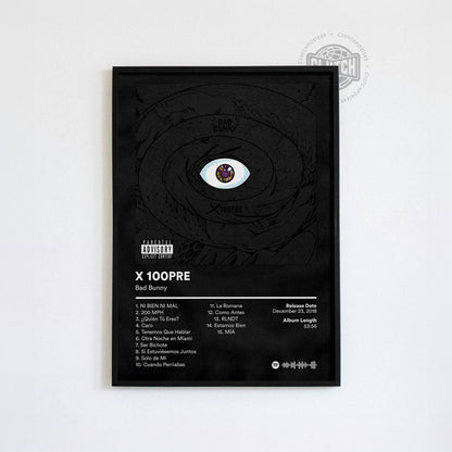 Bad Bunny 'X 100PRE' Album Poster