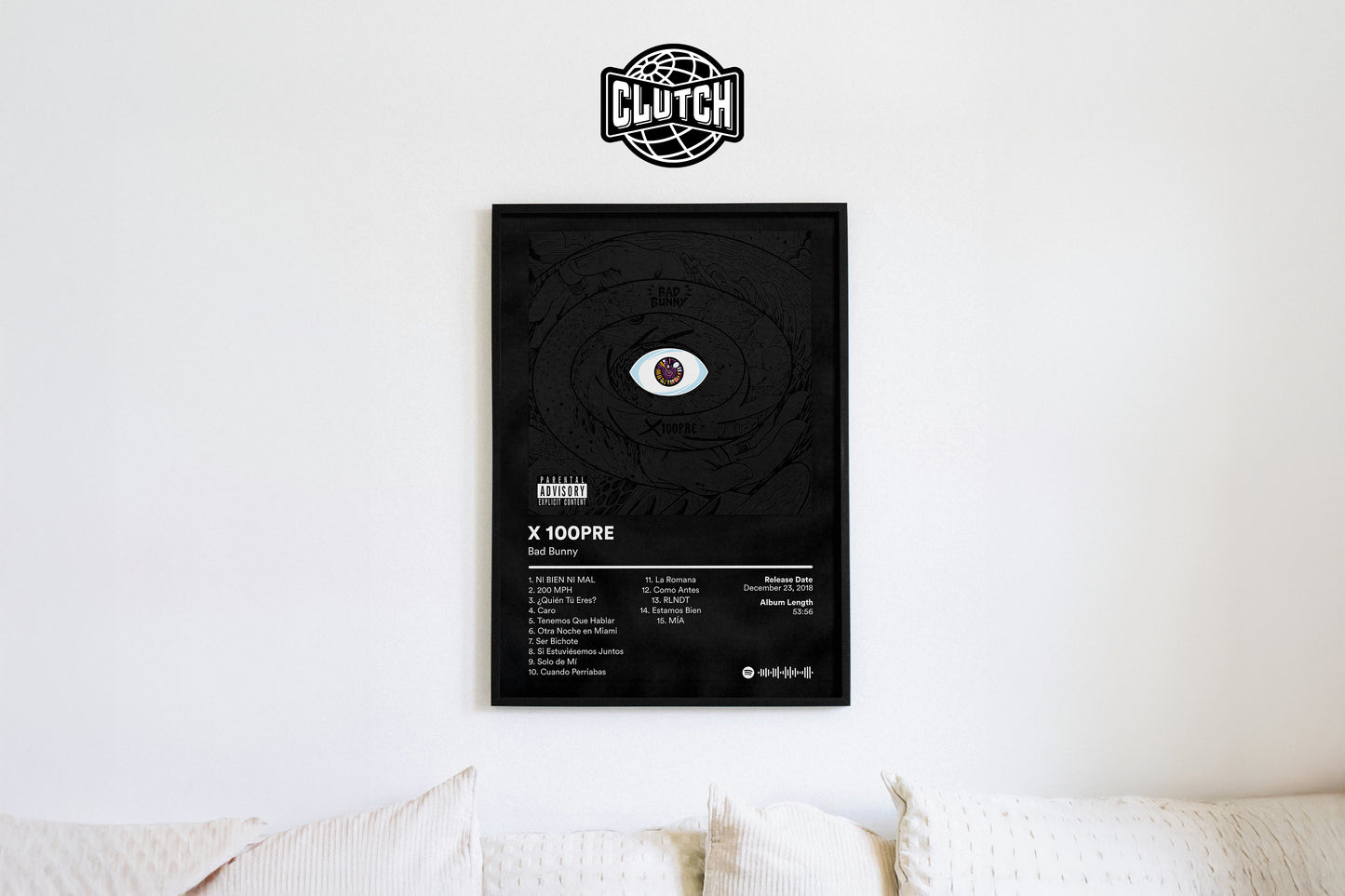 Bad Bunny 'X 100PRE' Album Poster