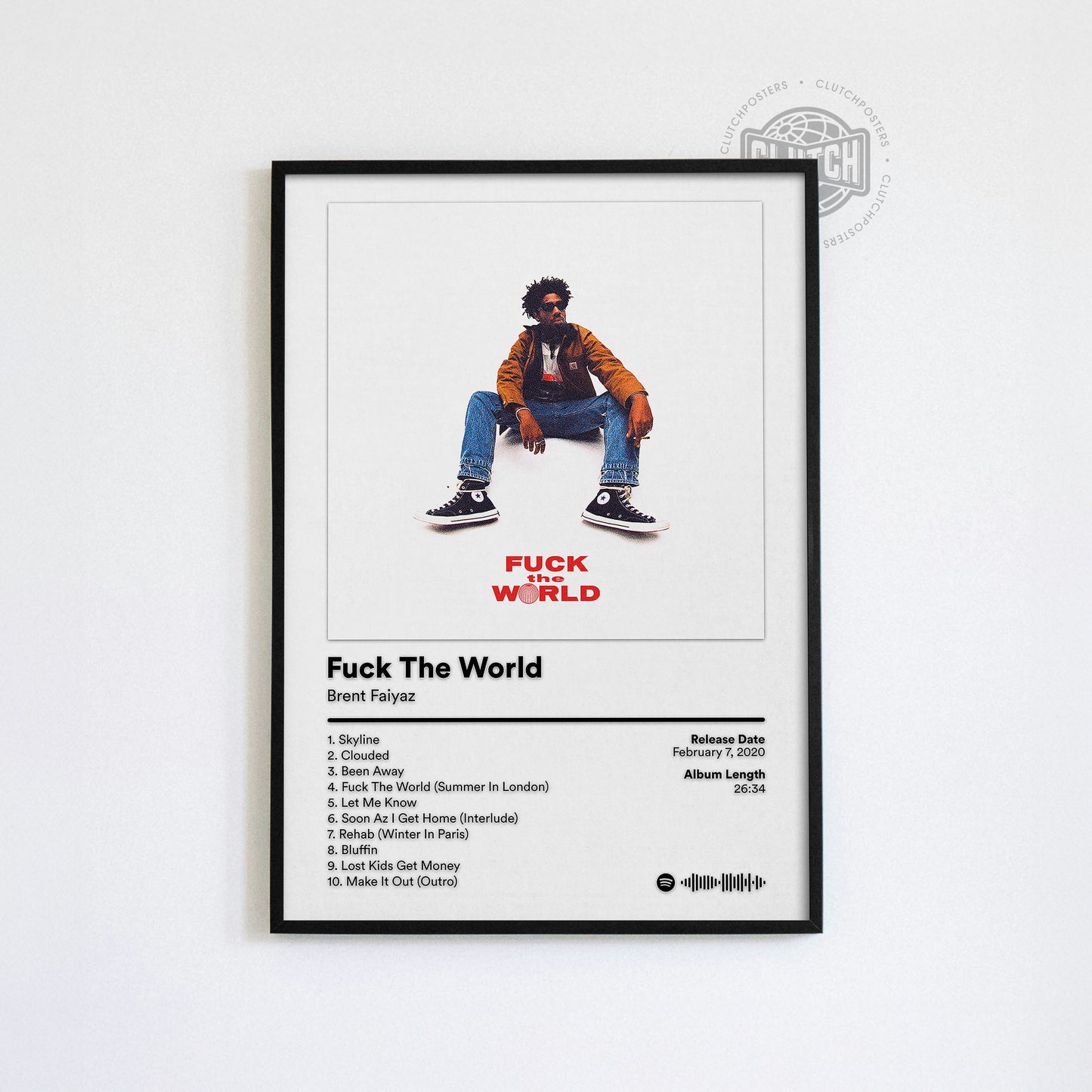 Brent Faiyaz 'Fuck The World' Album Poster