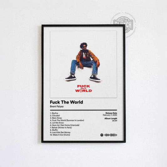 Brent Faiyaz 'Fuck The World' Album Poster