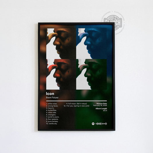 Brent Faiyaz 'Icon' (Deluxe) Album Poster