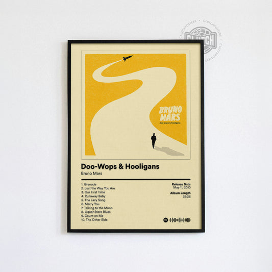 BrunoMars 'Doo-Wops and Hooligans' Album Poster