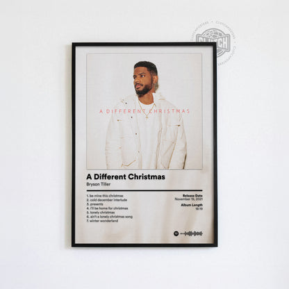 Bryson Tiller 'A Different Christmas' Album Poster
