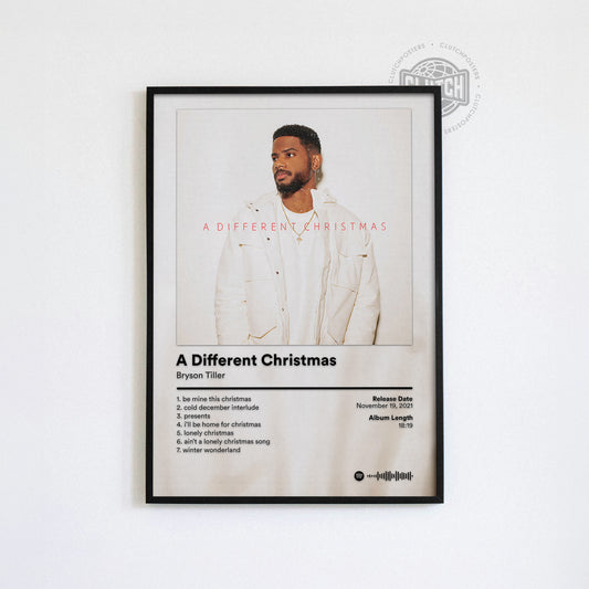 Bryson Tiller 'A Different Christmas' Album Poster
