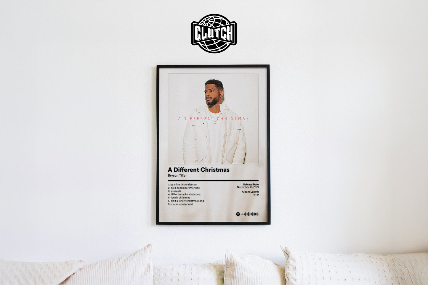 Bryson Tiller 'A Different Christmas' Album Poster