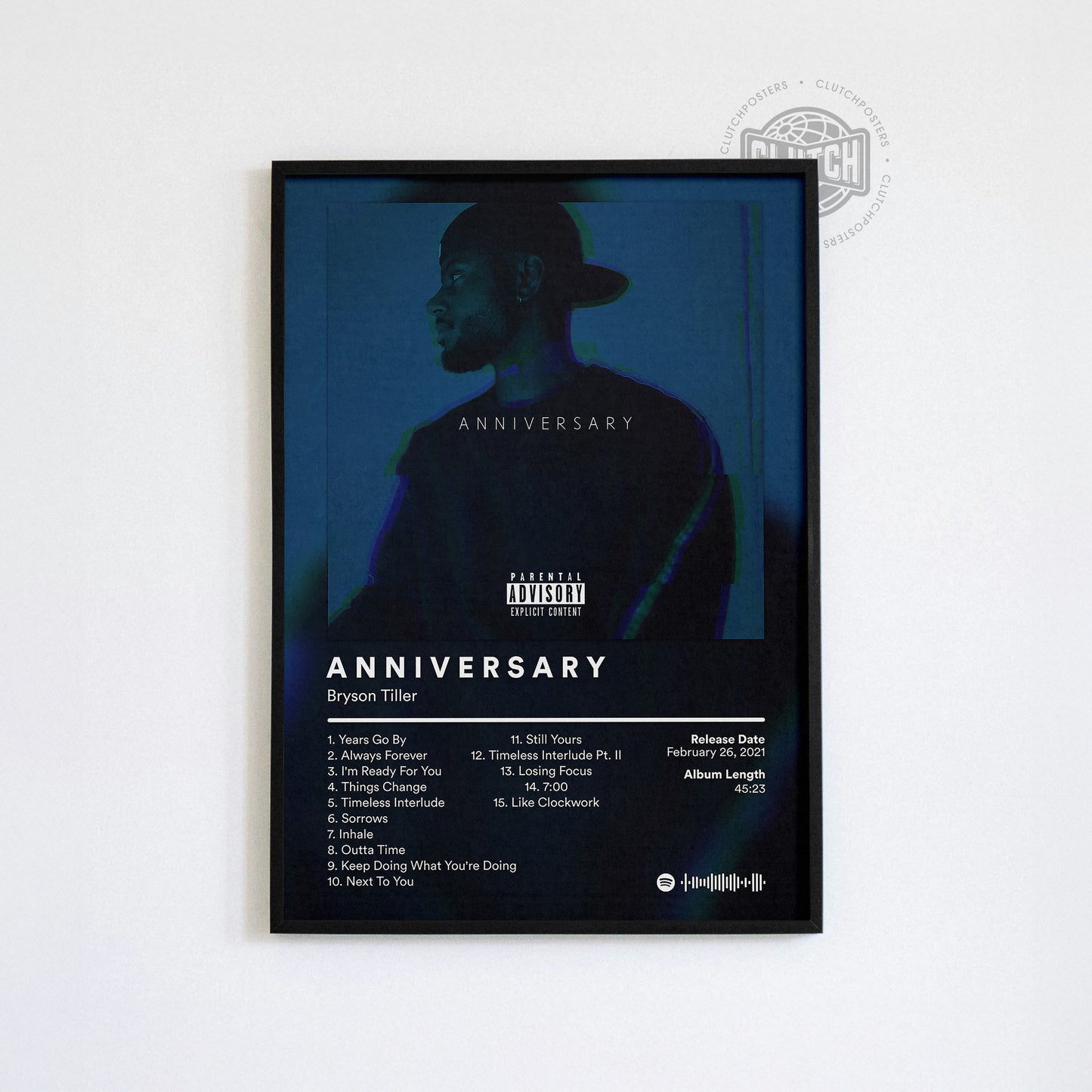 Bryson Tiller 'ANNIVERSARY' Album Poster