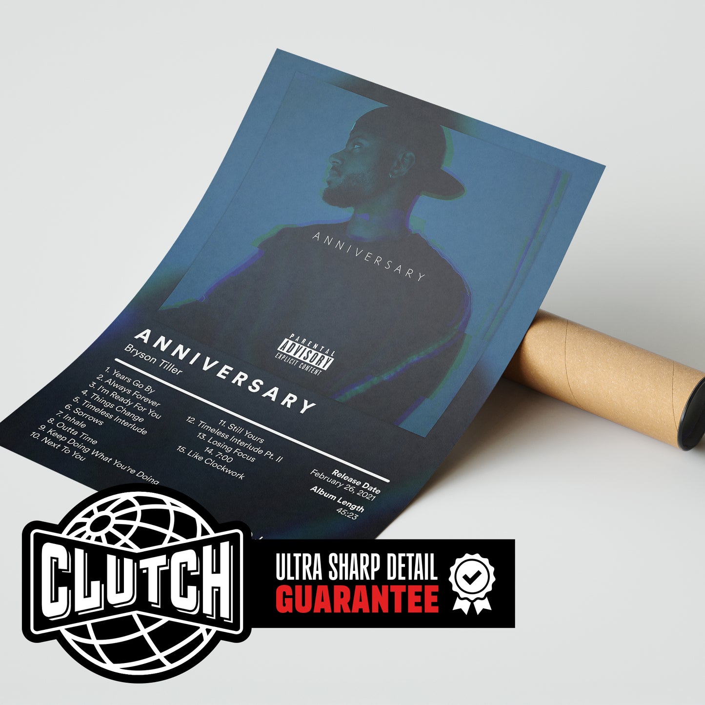 Bryson Tiller 'ANNIVERSARY' Album Poster