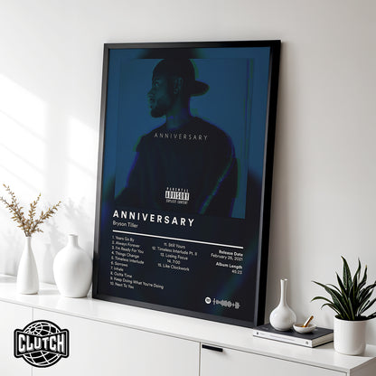Bryson Tiller 'ANNIVERSARY' Album Poster