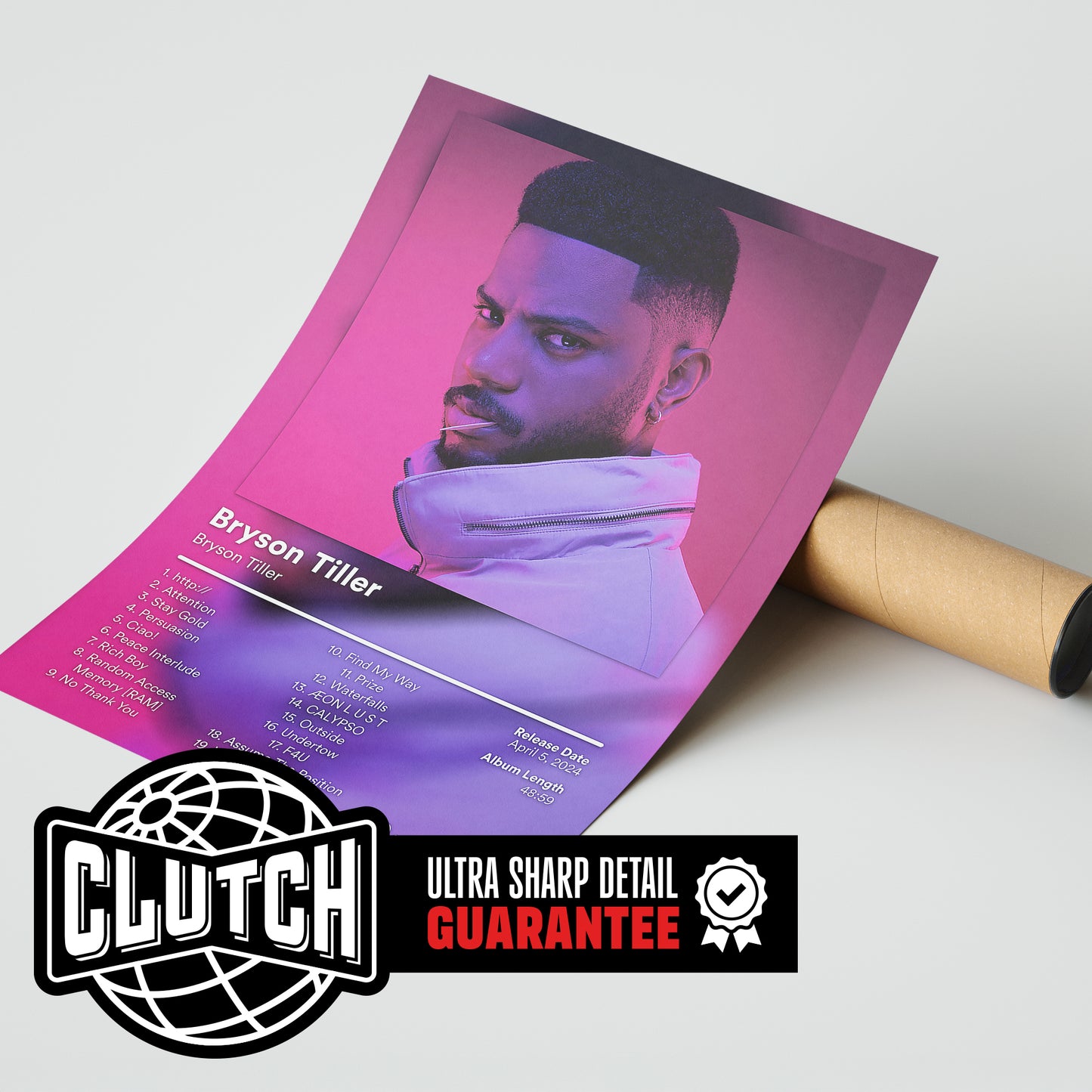 Bryson Tiller 'Bryson Tiller' Album Poster