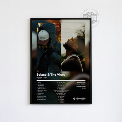 Bryson Tiller 'Solace & The Vices' Album Poster