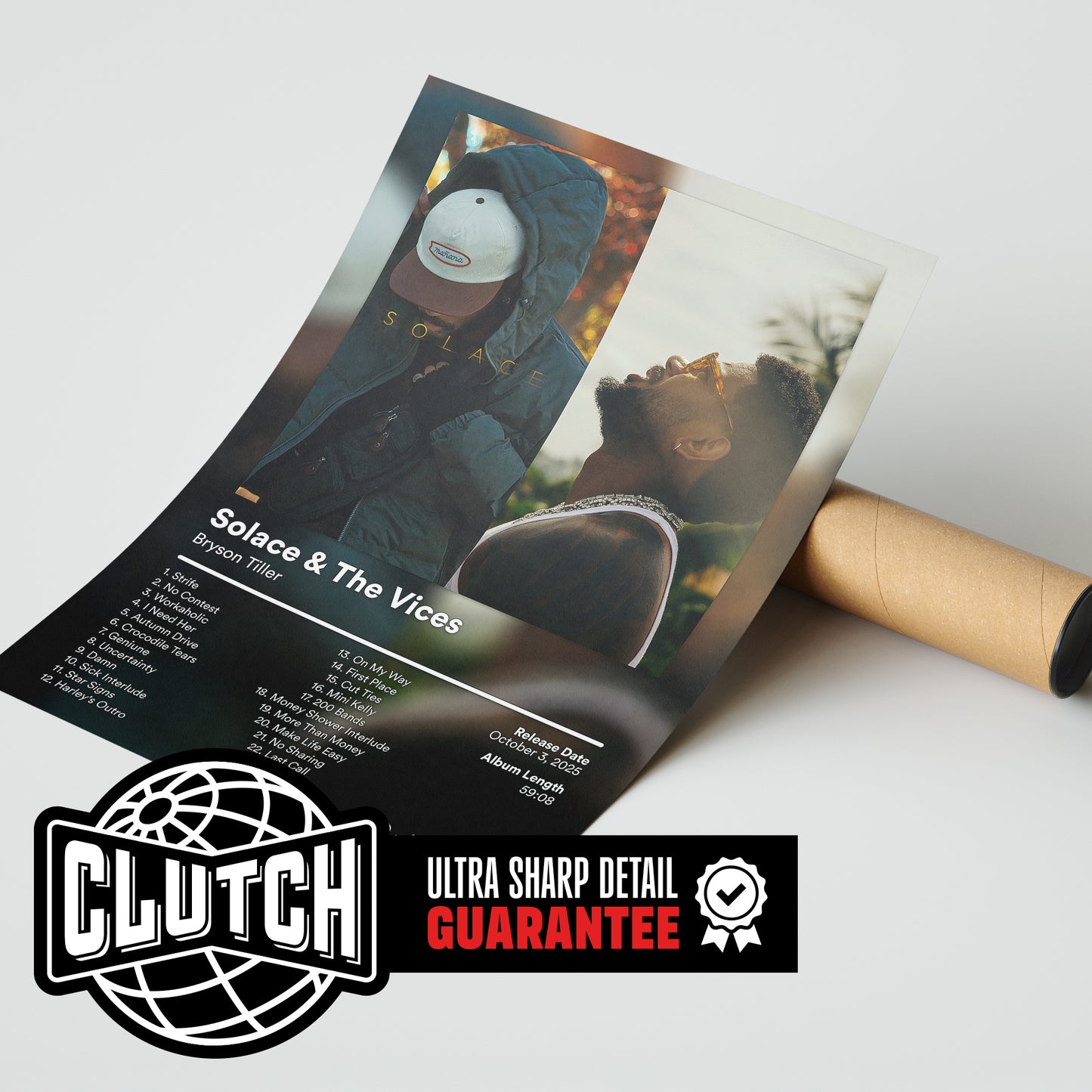 Bryson Tiller 'Solace & The Vices' Album Poster