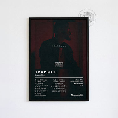 Bryson Tiller 'TRAPSOUL' Album Poster