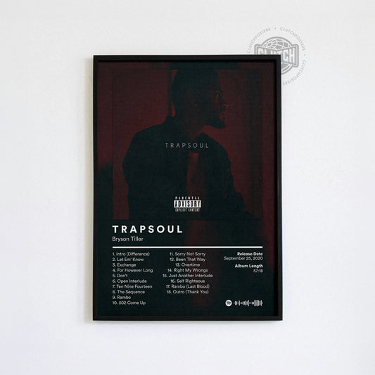 Bryson Tiller 'TRAPSOUL' Album Poster