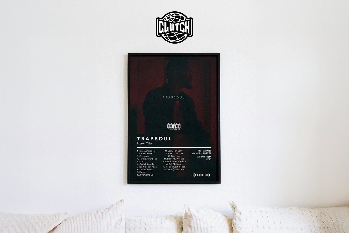 Bryson Tiller 'TRAPSOUL' Album Poster