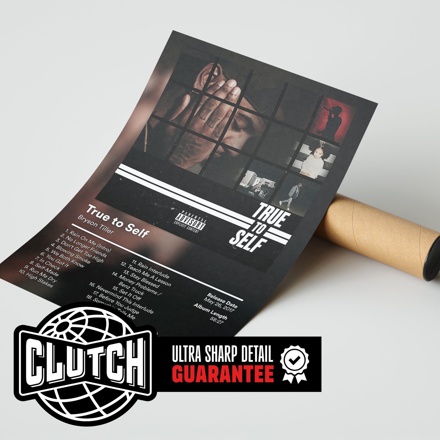 Bryson Tiller 'True To Self' Album Poster