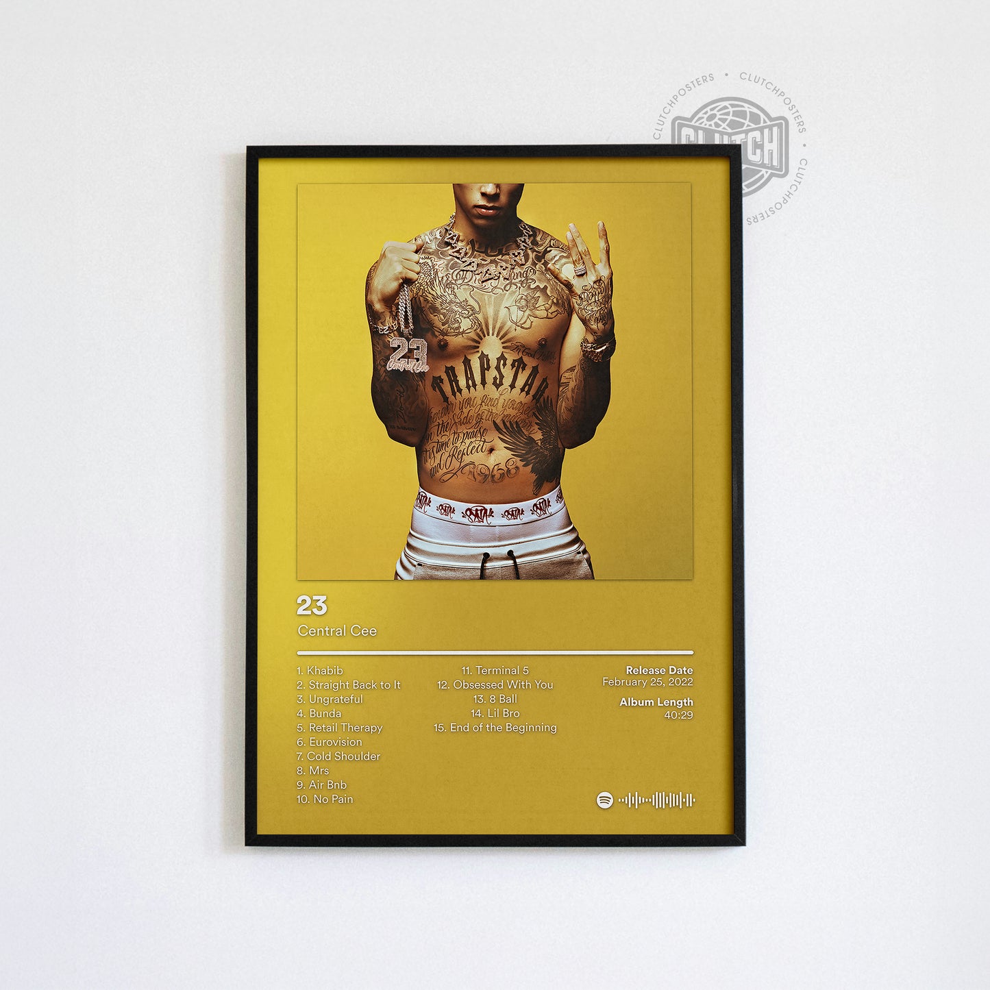 Central Cee '23' Album Poster