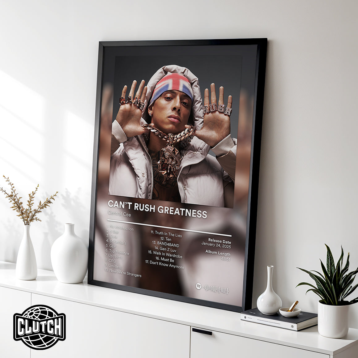 Central Cee 'Can't Rush Greatness' Album Poster