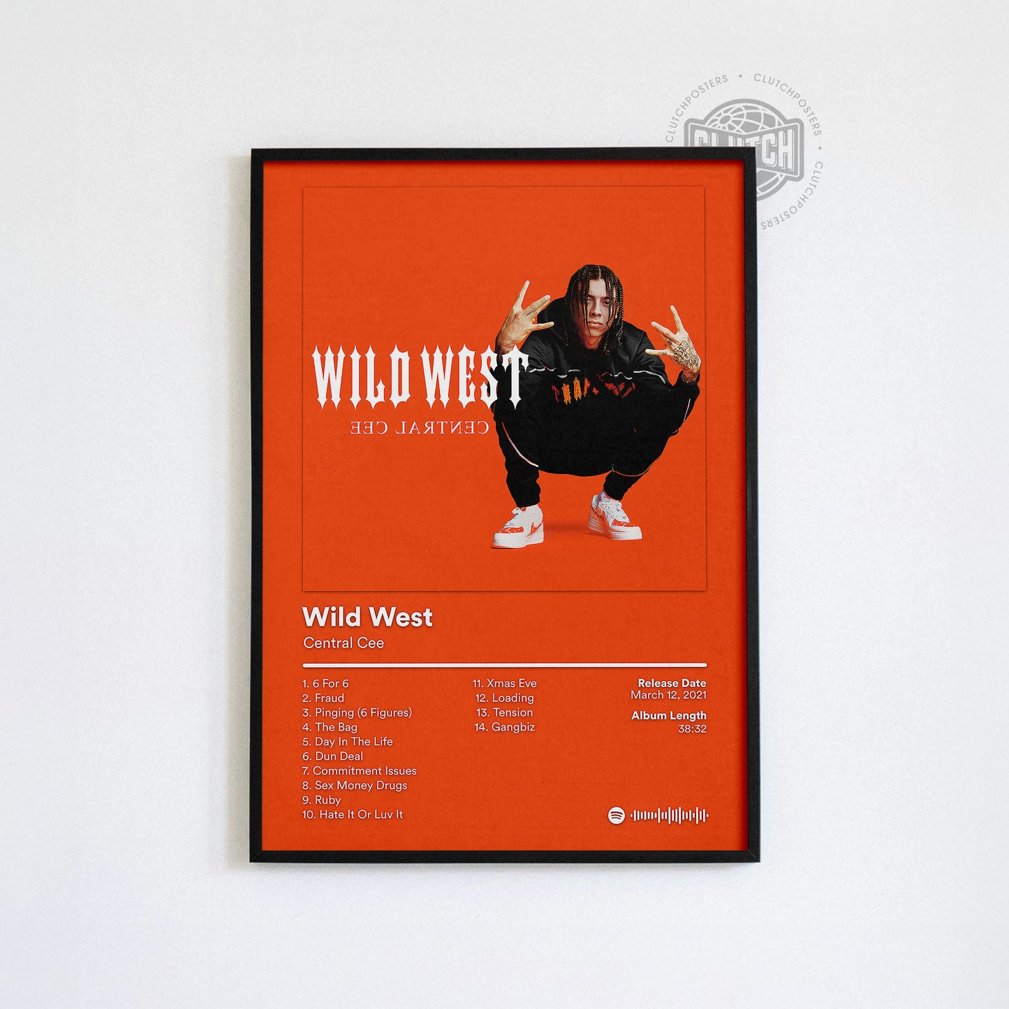 Central Cee 'Wild West' Album Poster