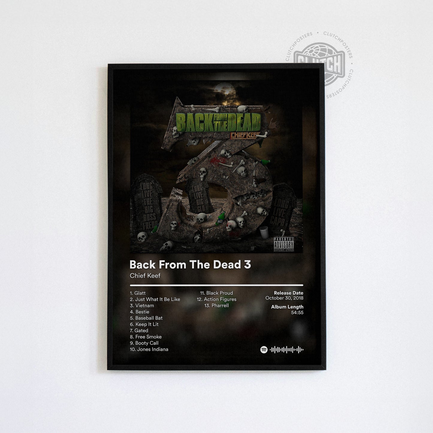 Chief Keef 'Back From The Dead 3' Album Poster