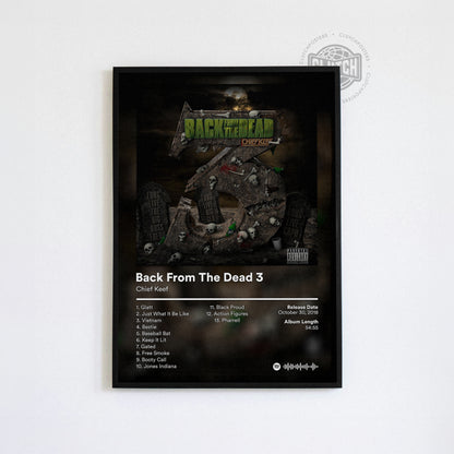Chief Keef 'Back From The Dead 3' Album Poster