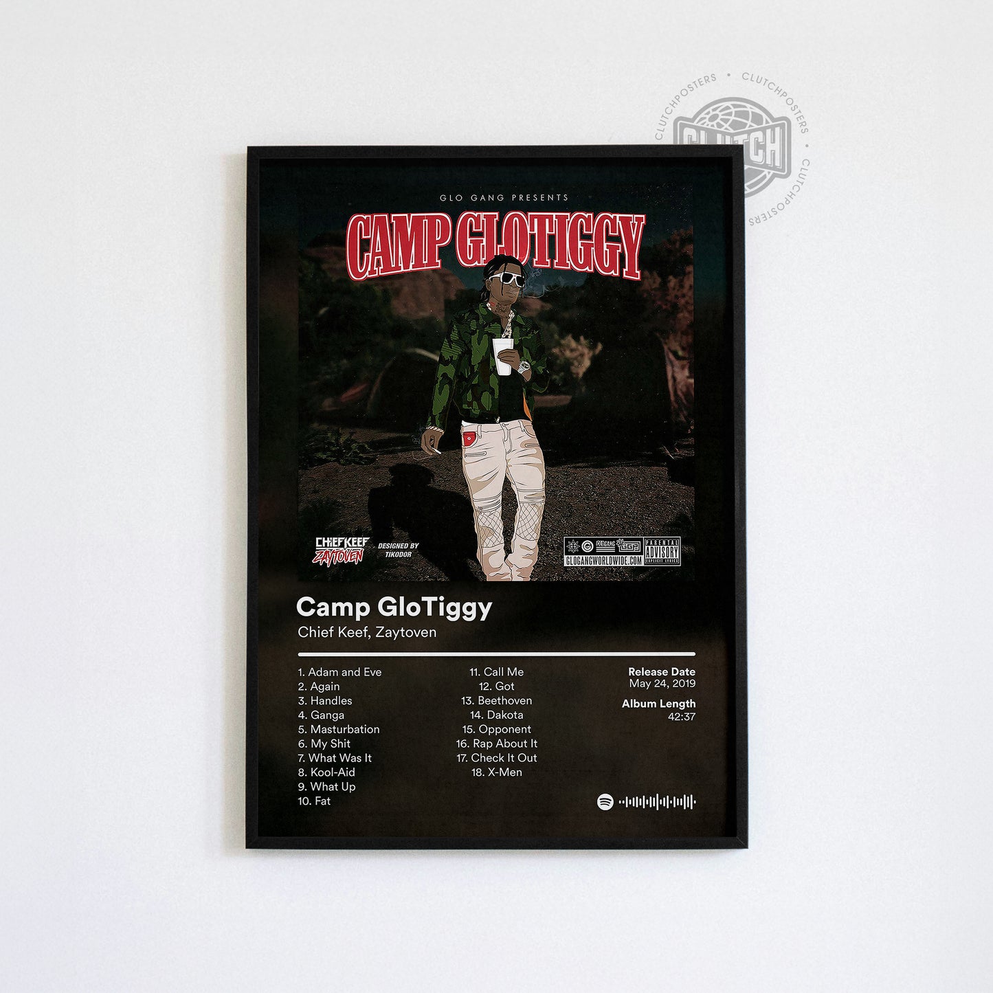 Chief Keef 'Camp Glo Tiggy' Album Poster