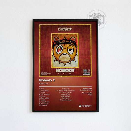 Chief Keef 'Nobody 2' Album Poster