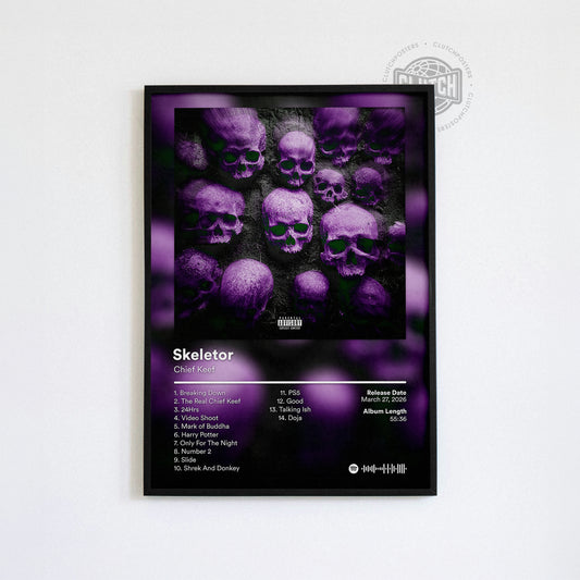 Chief Keef 'Skeletor' Album Poster