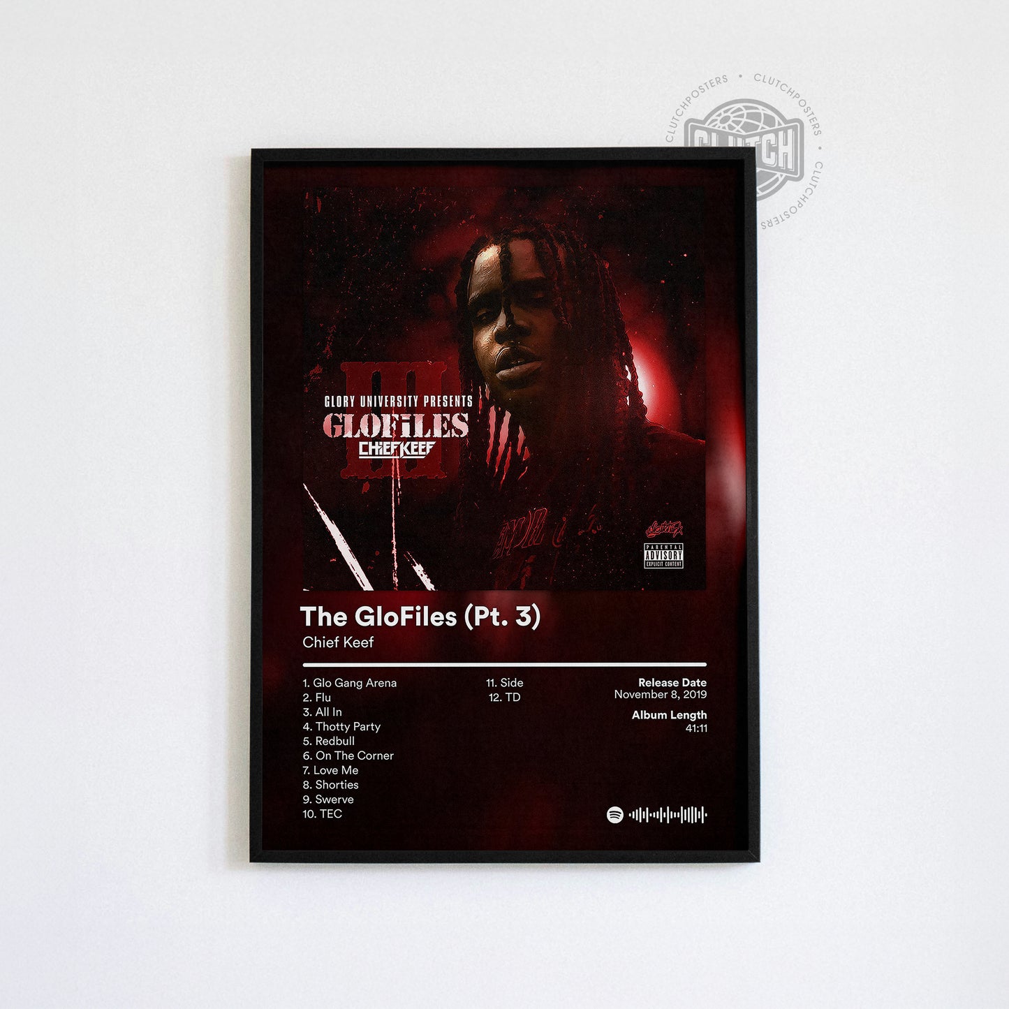 Chief Keef 'The Glo Files Part 3' Album Poster